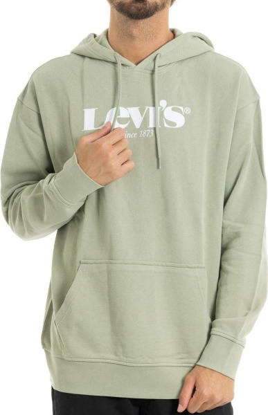 Худи с логотипом мужское / Зеленый / 52