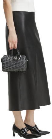 Сумка мини с фирменным логотипом / Черный / S