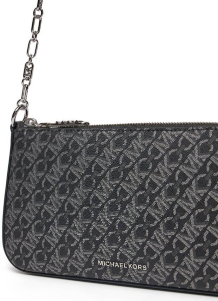 Сумка из эко-кожи с фирменным логотипом / Черный / S