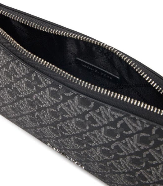 Сумка из эко-кожи с фирменным логотипом / Черный / S