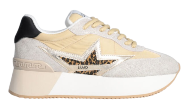 Кроссовки на платформе женские / Золотой / 35