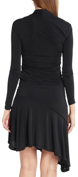 Платье-мини с длинным рукавом женское / Черный / 50