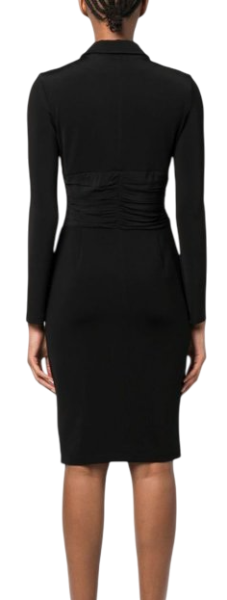 Платье на молнии женское / Черный / 38