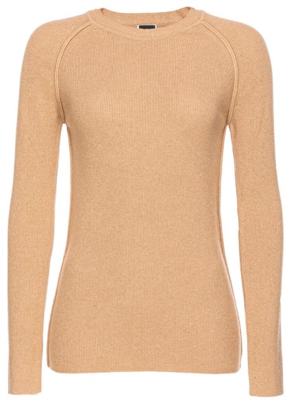 Джемпер из смесовой шерсти женский / Бежевый / 48