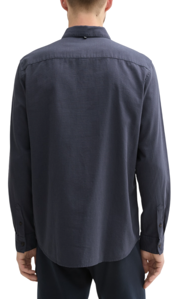 Рубашка с длинным рукавом мужская / Синий / 50