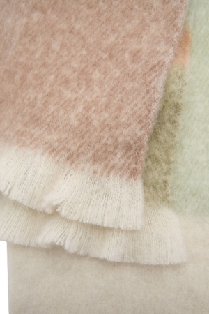 Шарф с шерстью женский / Зеленый / ONE SIZE