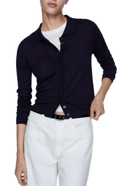 Кардиган базовый женский / Синий / 46