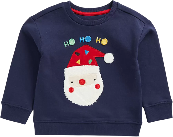 Свитшот с принтом для мальчика / Тёмно-синий / 110