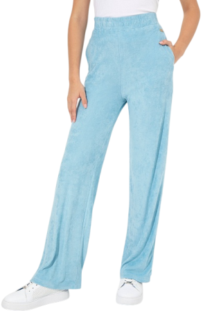 Брюки велюровые женские / Синий / 40