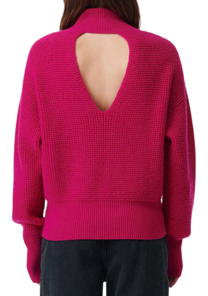 Пуловер шерстяной женский / Розовый / 40