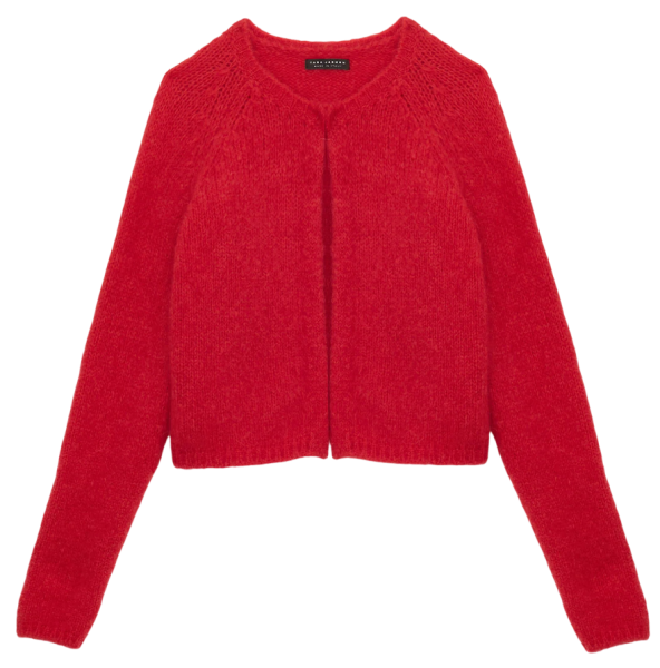 Кардиган укороченный женский / Красный / 42