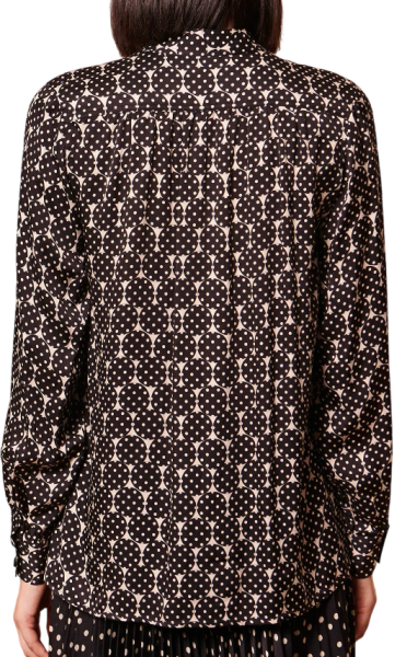 Блузка из вискозы женская / Черный / 42