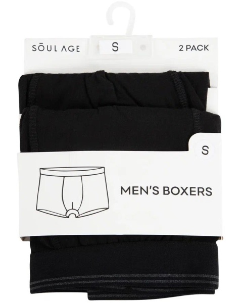 Набор мужских трусов, 2 шт / Черный / 46