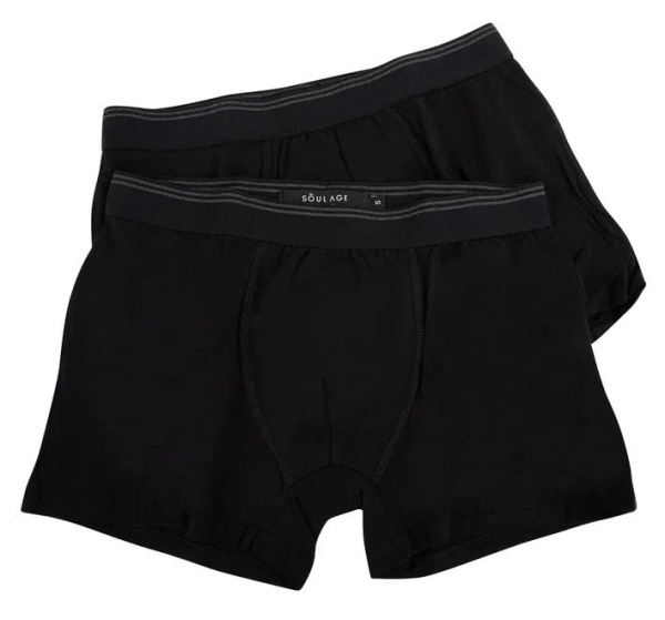 Набор мужских трусов, 2 шт / Черный / 46