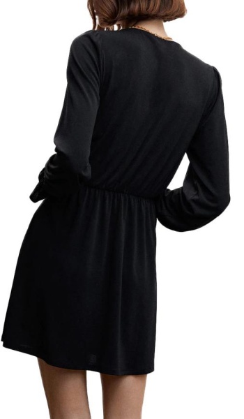 Платье с длинным рукавом женское / Черный / 44