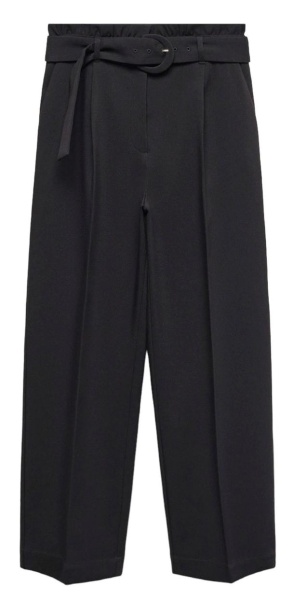 Брюки с поясом женские / Черный / 46