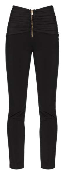 Брюки зауженные женские / Черный / 40