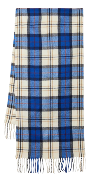 Шарф с принтом женский / Синий / ONE SIZE