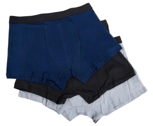 Набор мужских трусов, 3 шт / Серый / 54