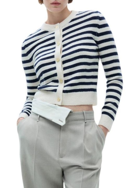 Кардиган на пуговицах женский / Синий / 42