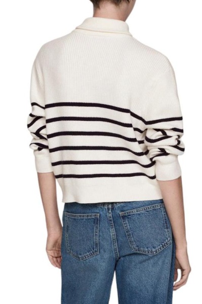 Свитер в полоску женский / Синий / 50