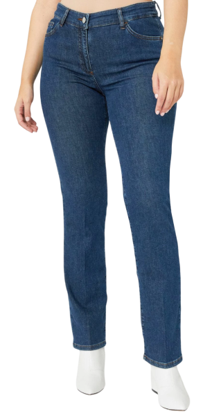 Джинсы прямого кроя женские / Синий / 44