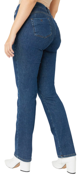 Джинсы прямого кроя женские / Синий / 44