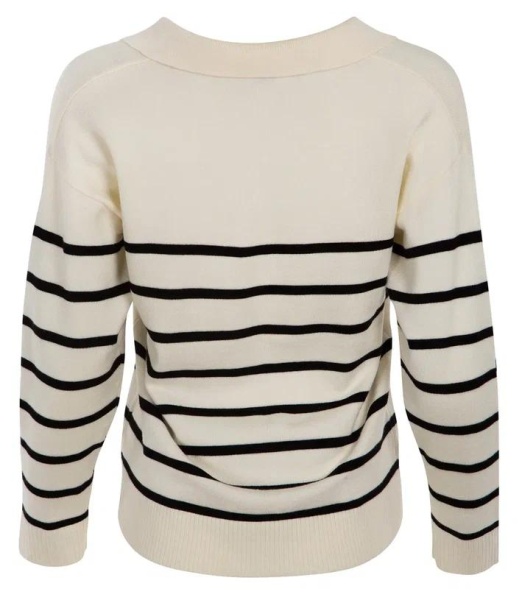 Джемпер в полоску женский / Молочный / 44