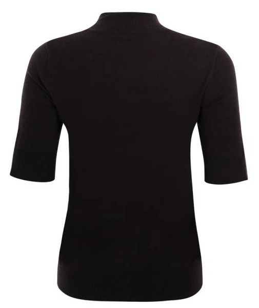 Джемпер с коротким рукавом женский / Черный / 46