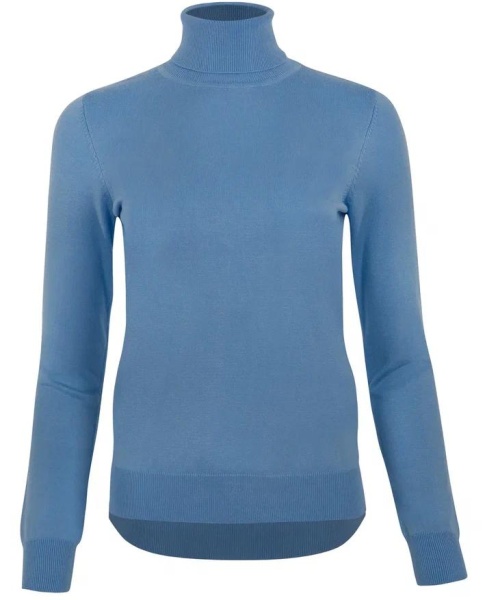 Водолазка базовая женская / Голубой / 44