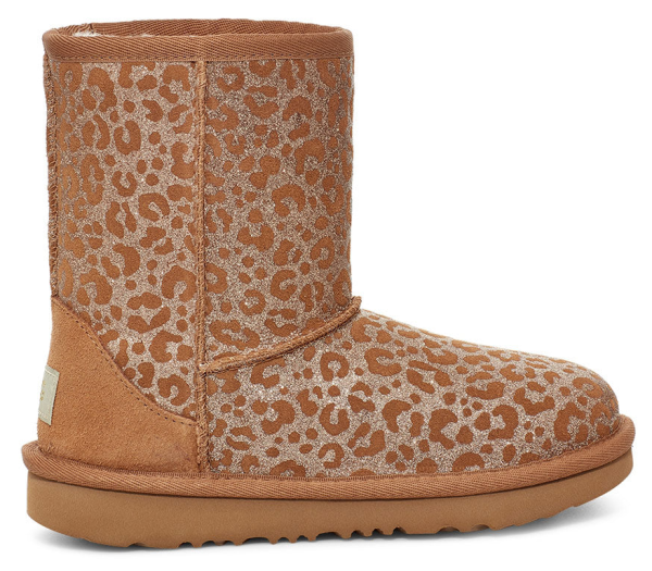 Угги с принтом для девочки / Коричневый / 32