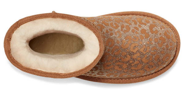 Угги с принтом для девочки / Коричневый / 32