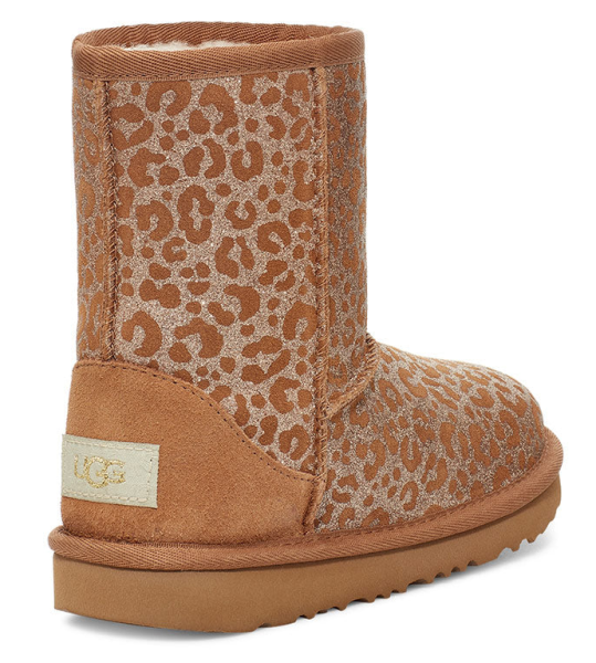 Угги с принтом для девочки / Коричневый / 32