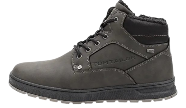 Ботинки с логотипом мужские / Темно-серый / 42