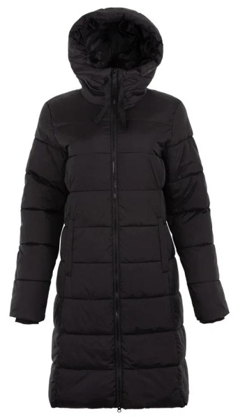 Пальто с капюшоном женское / Черный / 44