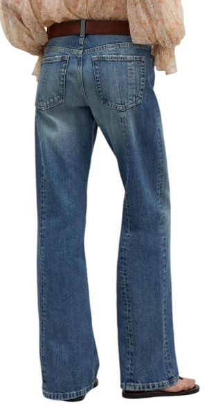 Джинсы прямого кроя женские / Синий / 52