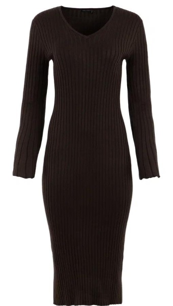 Платье миди женское / Хаки / 46