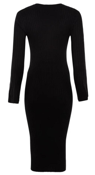 Платье миди женское / Черный / 44