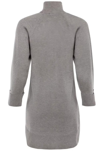 Платье с длинным рукавом женское / Серый / 44