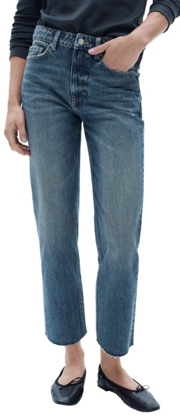 Джинсы из хлопка женские / Тёмно-синий / 40