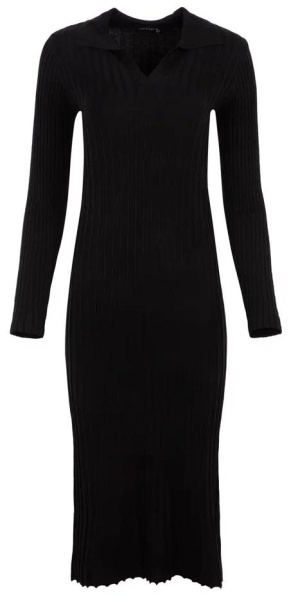 Платье миди женское / Черный / 48