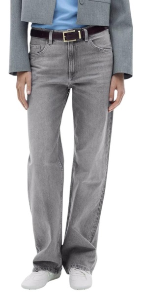 Джинсы прямого кроя женские / Серый / 48