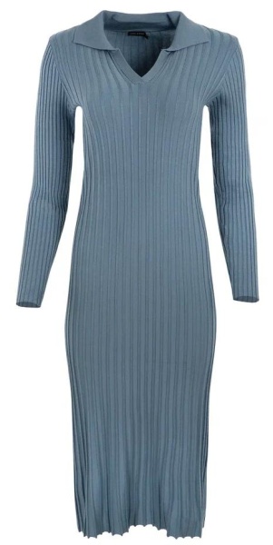 Платье миди женское / Голубой / 44