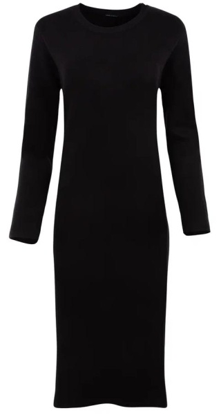 Платье миди женское / Черный / 48