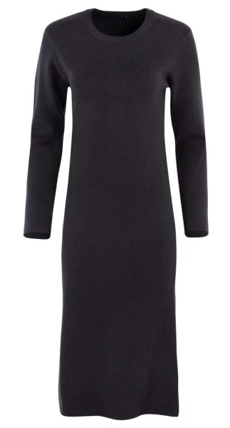 Платье миди женское / Темно-серый / 44