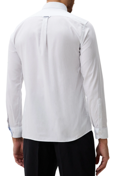 Рубашка с длинным рукавом мужская / Белый / 50
