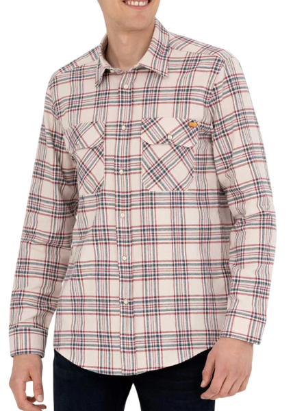 Рубашка с длинным рукавом мужская / Бежевый / 54