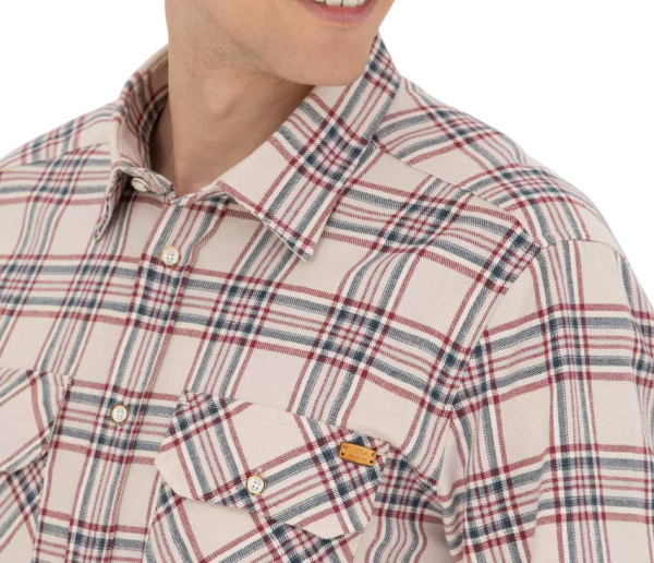 Рубашка с длинным рукавом мужская / Бежевый / 54