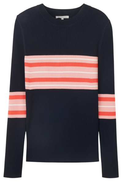 Джемпер приталенного кроя женский / Тёмно-синий / 44