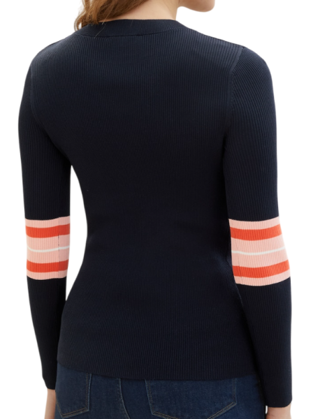 Джемпер приталенного кроя женский / Тёмно-синий / 44